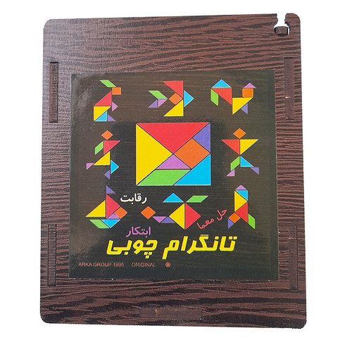 بازی تانگرام تانگو چوبی چیدمان پازلی اشکال