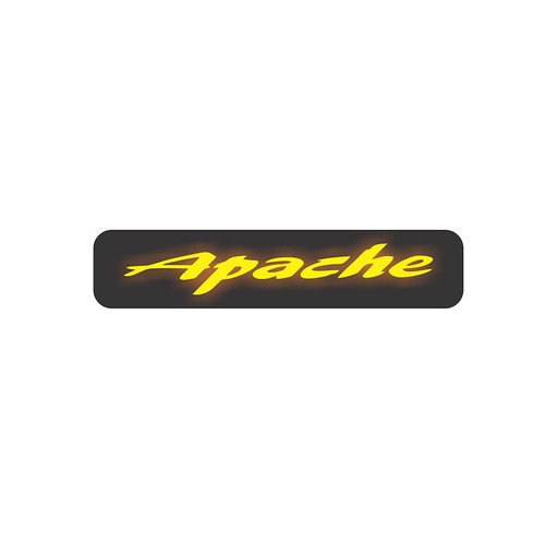 تابلو آرم جلو موتور سیکلت طرح آپاچی apache مدل چراغ دار ال ای دی led