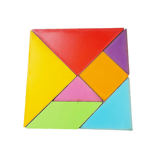 بازی فکری مدل تانگرام چوبی 10c